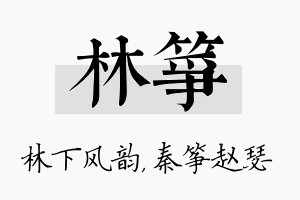 林筝名字的寓意及含义