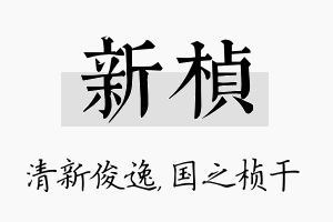 新桢名字的寓意及含义