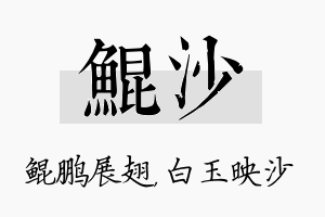 鲲沙名字的寓意及含义