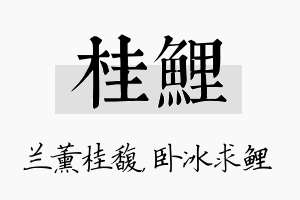 桂鲤名字的寓意及含义