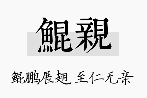 鲲亲名字的寓意及含义