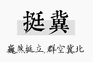 挺冀名字的寓意及含义