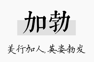 加勃名字的寓意及含义