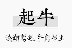 起牛名字的寓意及含义