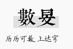 数旻名字的寓意及含义