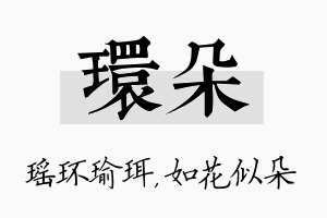 环朵名字的寓意及含义