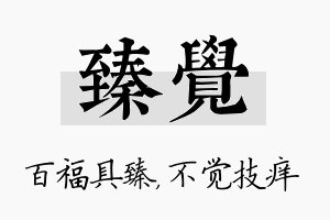 臻觉名字的寓意及含义