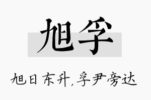 旭孚名字的寓意及含义