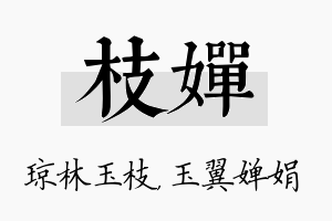 枝婵名字的寓意及含义