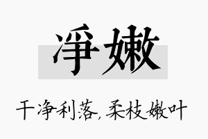 净嫩名字的寓意及含义