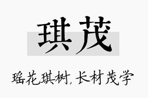 琪茂名字的寓意及含义