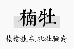 楠牡名字的寓意及含义