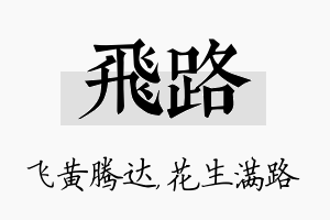 飞路名字的寓意及含义