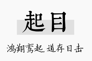 起目名字的寓意及含义