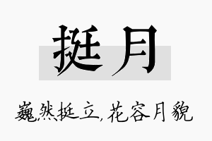 挺月名字的寓意及含义