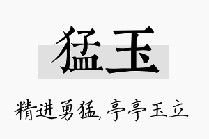 猛玉名字的寓意及含义