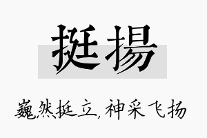 挺扬名字的寓意及含义