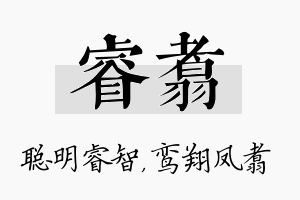 睿翥名字的寓意及含义