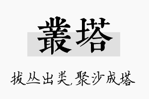 丛塔名字的寓意及含义