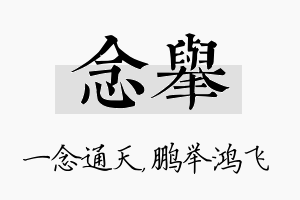 念举名字的寓意及含义