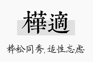 桦适名字的寓意及含义