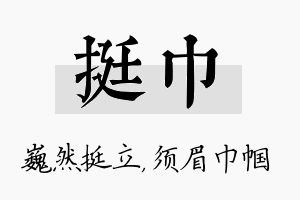 挺巾名字的寓意及含义