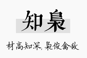 知枭名字的寓意及含义