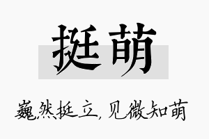 挺萌名字的寓意及含义