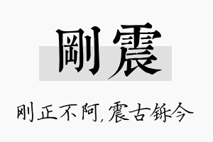 刚震名字的寓意及含义