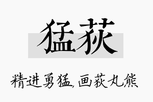 猛荻名字的寓意及含义