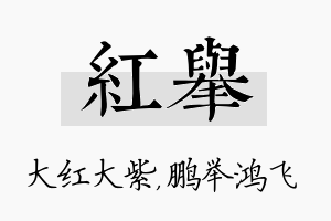 红举名字的寓意及含义