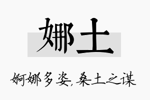 娜土名字的寓意及含义