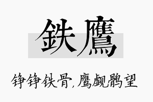 铁鹰名字的寓意及含义