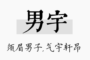 男宇名字的寓意及含义