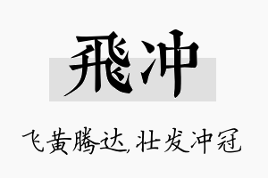 飞冲名字的寓意及含义