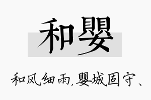 和婴名字的寓意及含义