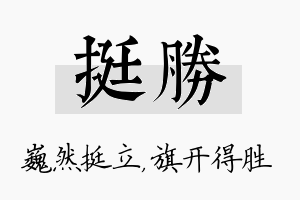 挺胜名字的寓意及含义