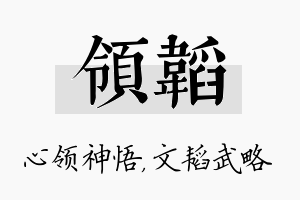 领韬名字的寓意及含义