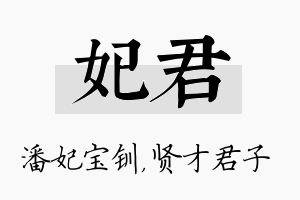 妃君名字的寓意及含义