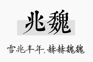 兆魏名字的寓意及含义