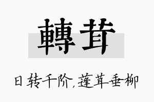 转茸名字的寓意及含义