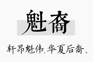 魁裔名字的寓意及含义