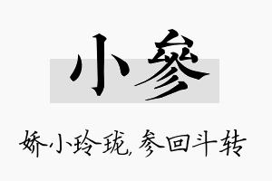 小参名字的寓意及含义