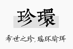 珍环名字的寓意及含义