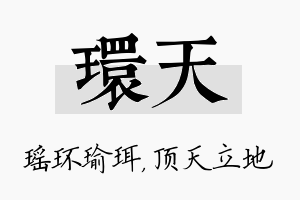 环天名字的寓意及含义