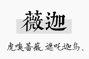 薇迦名字的寓意及含义