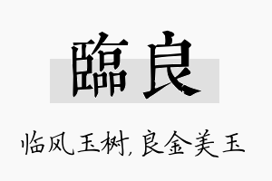 临良名字的寓意及含义