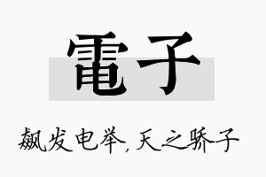 电子名字的寓意及含义