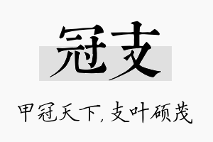 冠支名字的寓意及含义