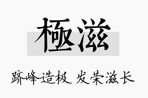 极滋名字的寓意及含义